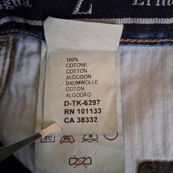 Ermenegildo Zegna Medium Dark Blue Jeans size 40 Made In Italy High rise luxury - Picture 11 of 13